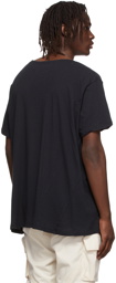 Greg Lauren Black Cotton T-Shirt