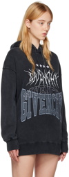 Givenchy Gray Embroidered Hoodie
