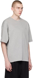 Juun.J Gray Embroidered T-Shirt