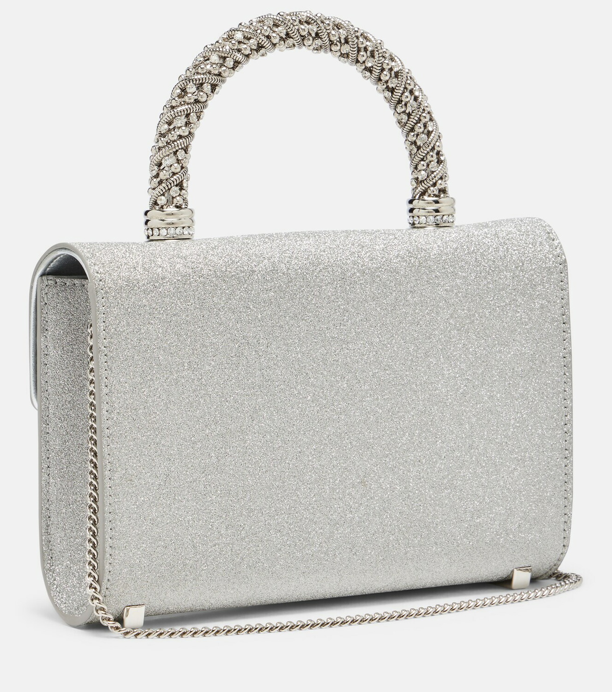 Roger Vivier Jewel Efflorescence Mini glitter tote bag