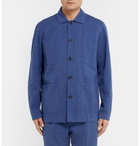 Hartford - Jobson Cotton and Linen-Blend Canvas Chore Jacket - Men - Navy