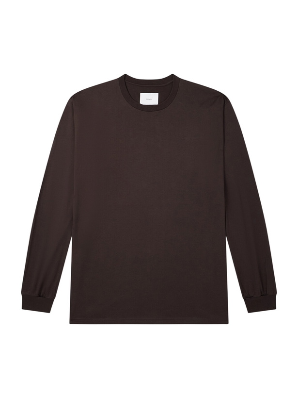Photo: ssstein - Suvin Cotton-Jersey T-Shirt - Brown