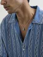 Mikia - Rectangle Sterling Silver Turquoise Necklace