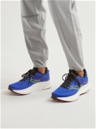 Saucony - Tempus Rubber-Trimmed Mesh Running Sneakers - Blue