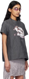 Liza Keane Gray Metal T-shirt