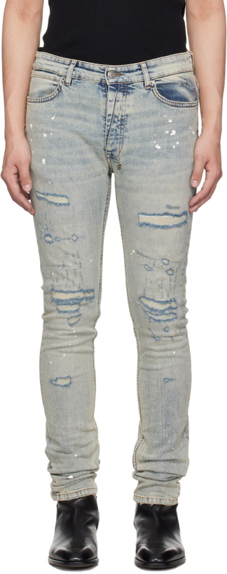 Photo: Ksubi Blue Van Winkle Paint Summer Jeans