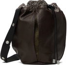 Omar Afridi Brown Pochette Leather Bag
