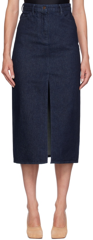 Photo: 16Arlington Indigo Ille Denim Midi Skirt