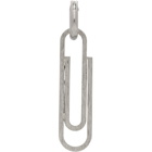 Off-White Silver Paperclip Earring