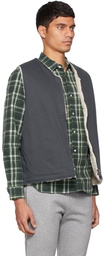 BEAMS PLUS Reversible Navy Zip Vest