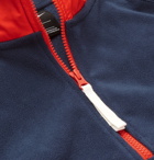 Nike - Colour-Block Shell-Trimmed Fleece Half-Zip Sweatshirt - Men - Navy