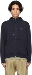 BOSS Navy Zip Hoodie