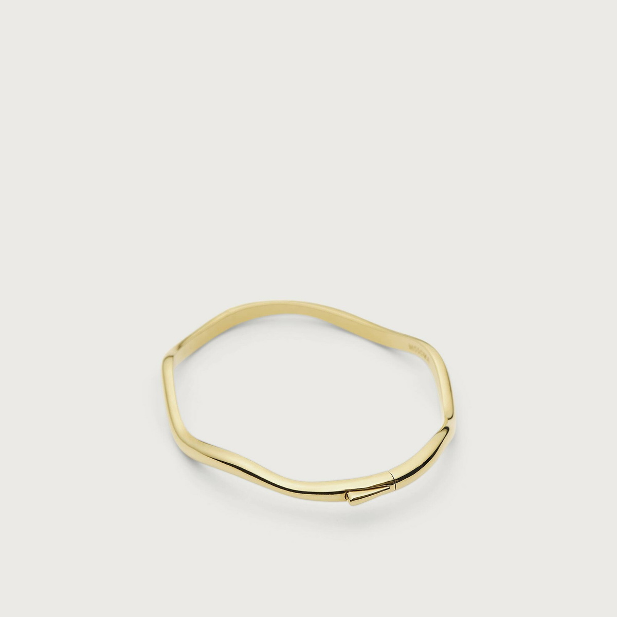 Missoma Women's Molten Classic Hinged Bangle in Gold