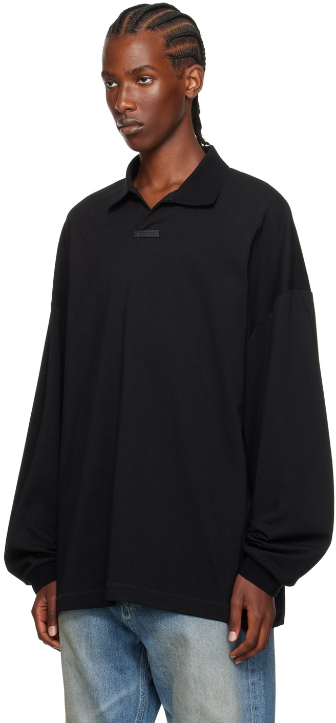 ★22AW最新作★Fear Of God Essentials LS Polo Fear of God Essentials Mens Longsleeve Polo – Extra Butter