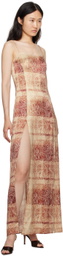 KIM SHUI SSENSE Exclusive Brown Maxi Dress