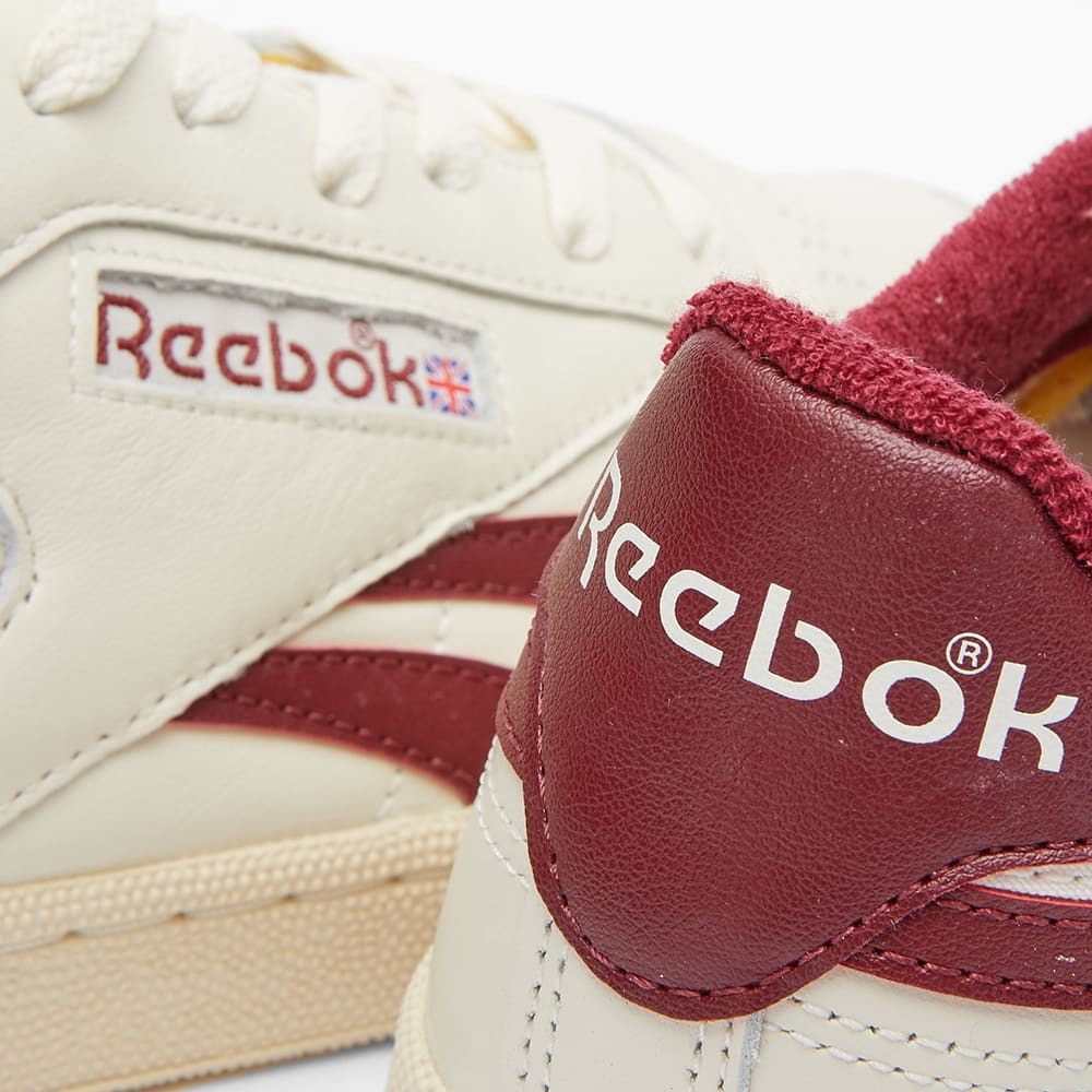 Reebok Unisex Classic Leather Sneaker, Chalk/Maroon