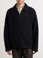 The Elder Statesman - Hunter Cashmere Zip-Up Sweater - Black