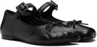 Sandy Liang Black Paw Mary Jane Ballerina Flats