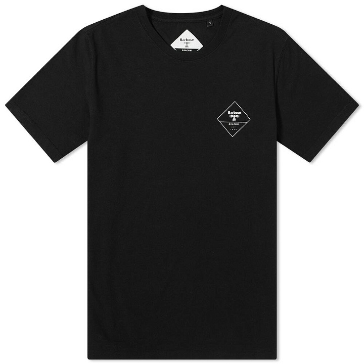 Photo: Barbour Men's Beacon Box Logo T-Shirt in Black