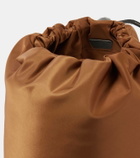 The Row Sporty leather-trimmed backpack