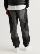 Moncler - Tapered Panelled Shell Trousers - Black