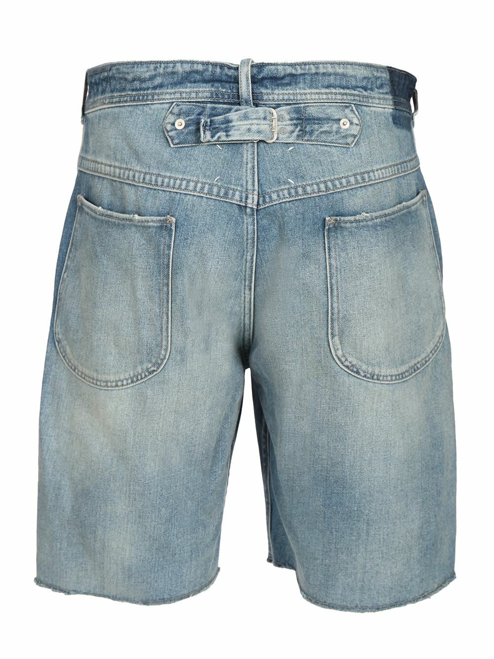 【MAISON MARGIELA】DENIM SHORTS Distressed denim shorts in blue - Maison Margiela | Mytheresa