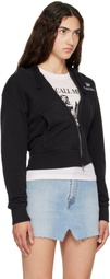 VAQUERA Black Twisted Zip Hoodie