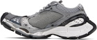 Balenciaga Gray & Silver Stapler Sneakers
