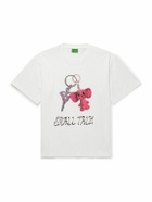 Small Talk - Logo-Print Cotton-Blend Jersey T-Shirt - White