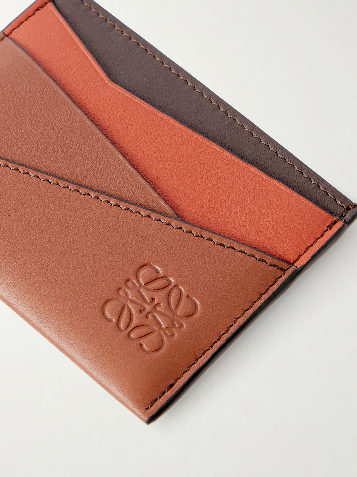 LOEWE - Puzzle Edge Logo-Debossed Leather Cardholder