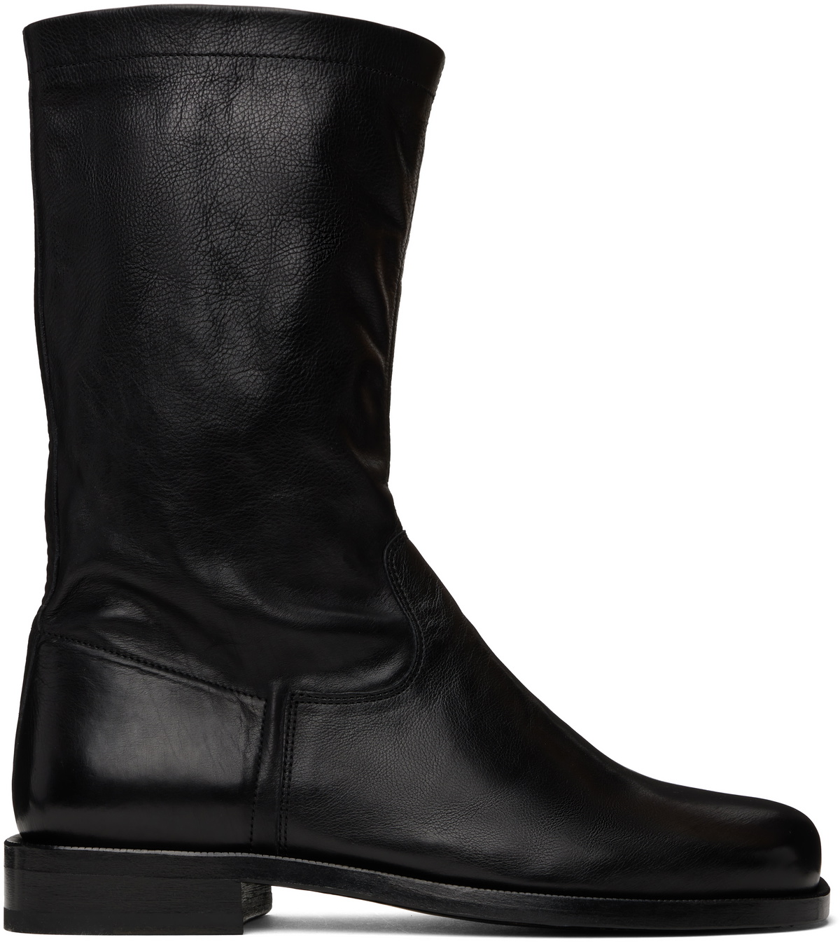 LEMAIRE Black Soft Workwear Boots Lemaire