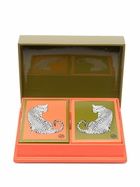 Jonathan Adler Multicoloured Leopard Lacquer Card Set