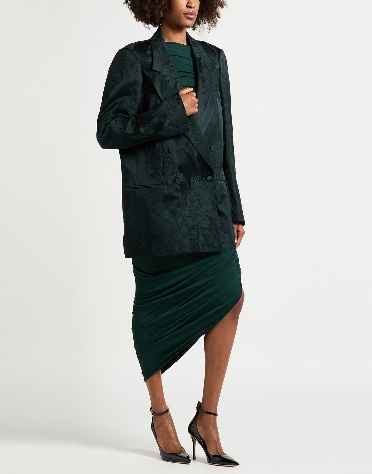 Dries Van Noten Womens Blazer in Dark green