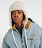 Miu Miu Shearling-trimmed wool and cashmere hat