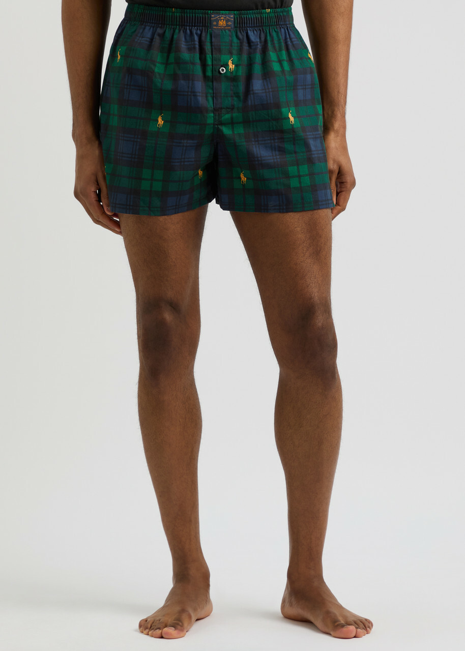 Polo Ralph Lauren Plaid Short Cotton Pyjama set Black L