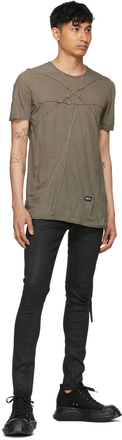 Rick Owens Drkshdw Black Wax New Tyrone Cut Jeans Rick Owens