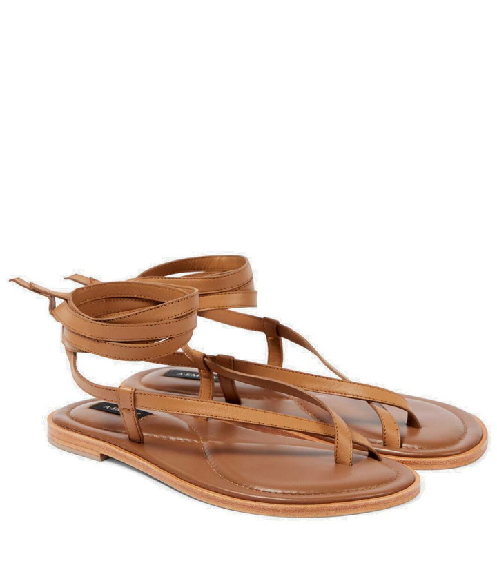 Photo: A. Emery Elliot leather thong sandals