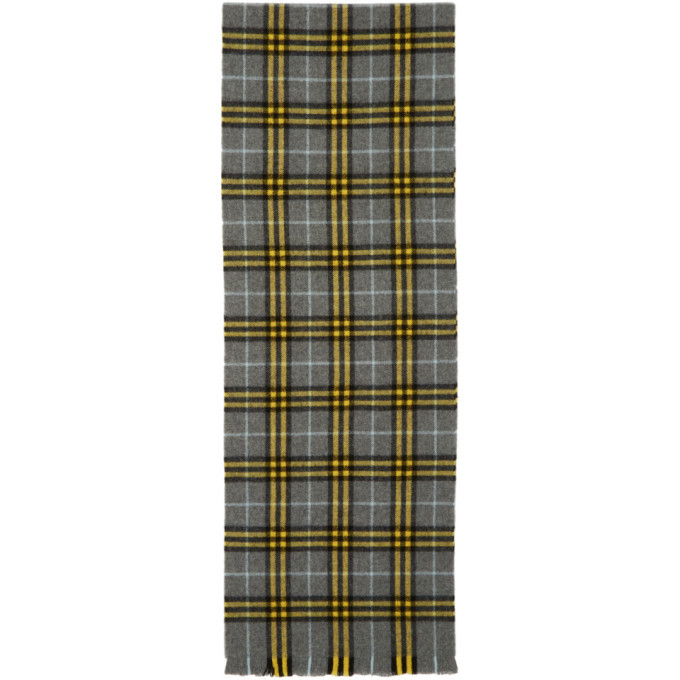 Photo: Burberry Grey Cashmere Vintage Icon Scarf