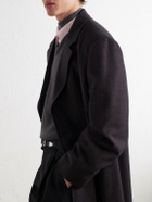 LEMAIRE - Woven Cashmere-Blend Coat - Brown