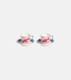 Ginori 1735 Il Viaggio di Nettuno set of 2 coffee cups and saucers