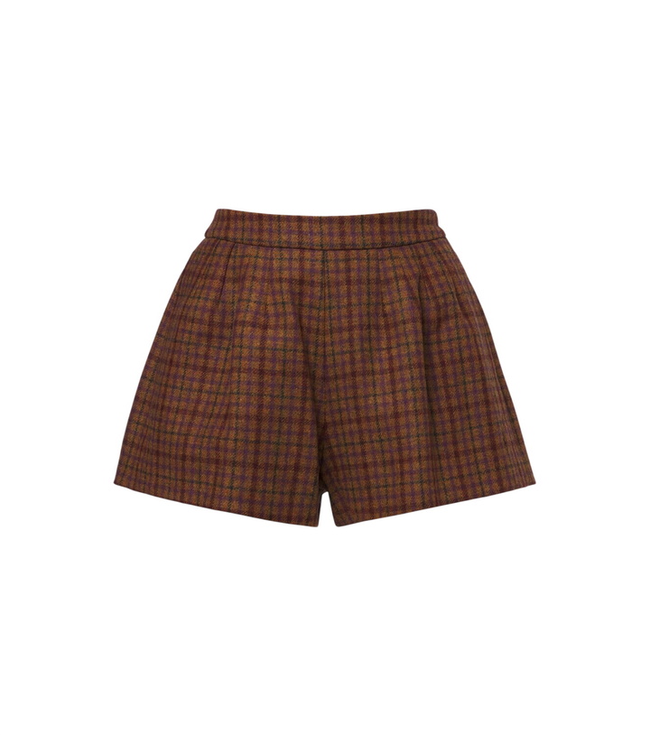 Photo: Blazé Milano Tinker checked virgin wool shorts
