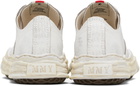 Maison MIHARA YASUHIRO White 'Hank' OG Sole Shrink Leather Low-Top Sneakers