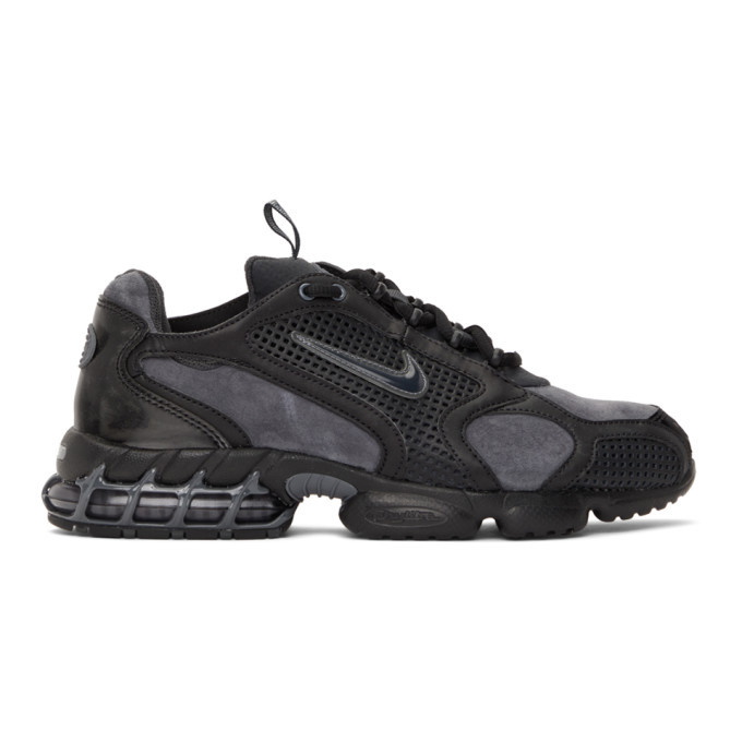Photo: Nike Black and Grey Air Zoom Spiridon Cage 2 SE Sneakers