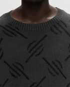 Daily Paper Tevin Monogram Knit Sweater Black Pullovers