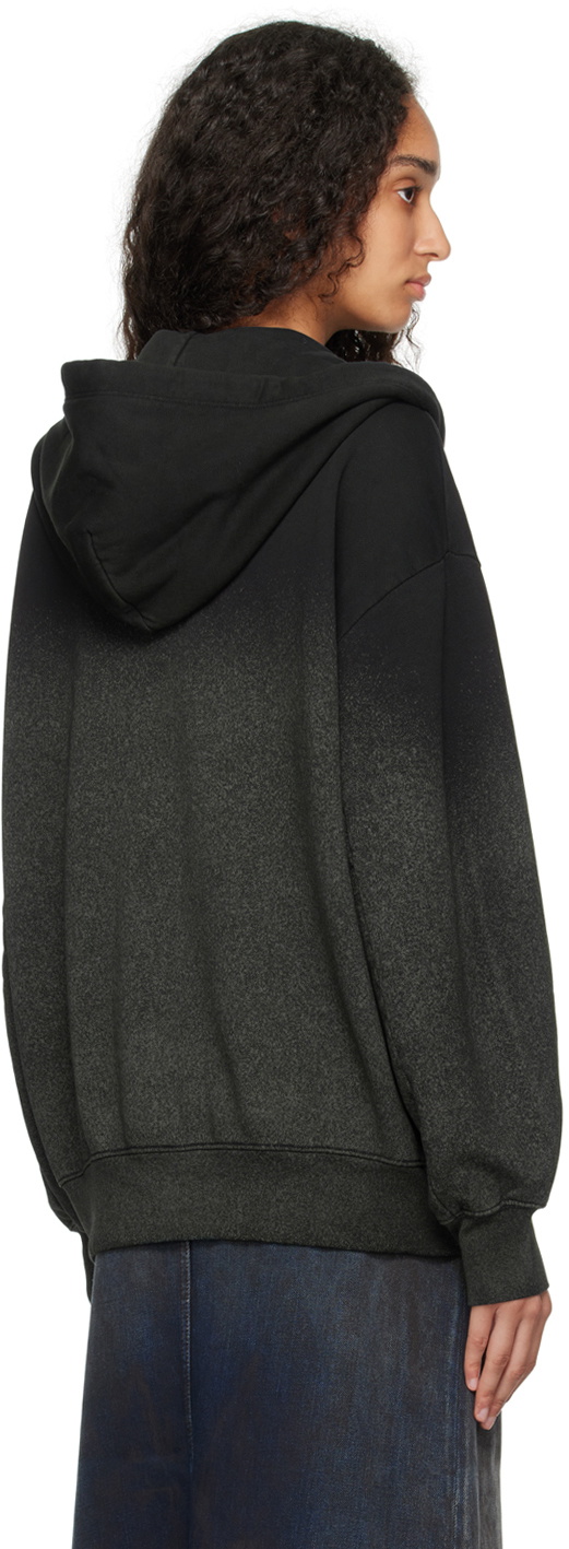 Eckhaus Latta Black Zip Hoodie