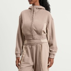 ON Women's x FKA Twigs Club Cropped Hoodie in Cinder/Desert