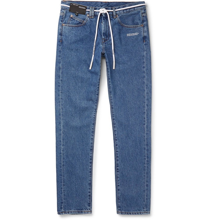Photo: Off-White - Slim-Fit Denim Jeans - Men - Light blue