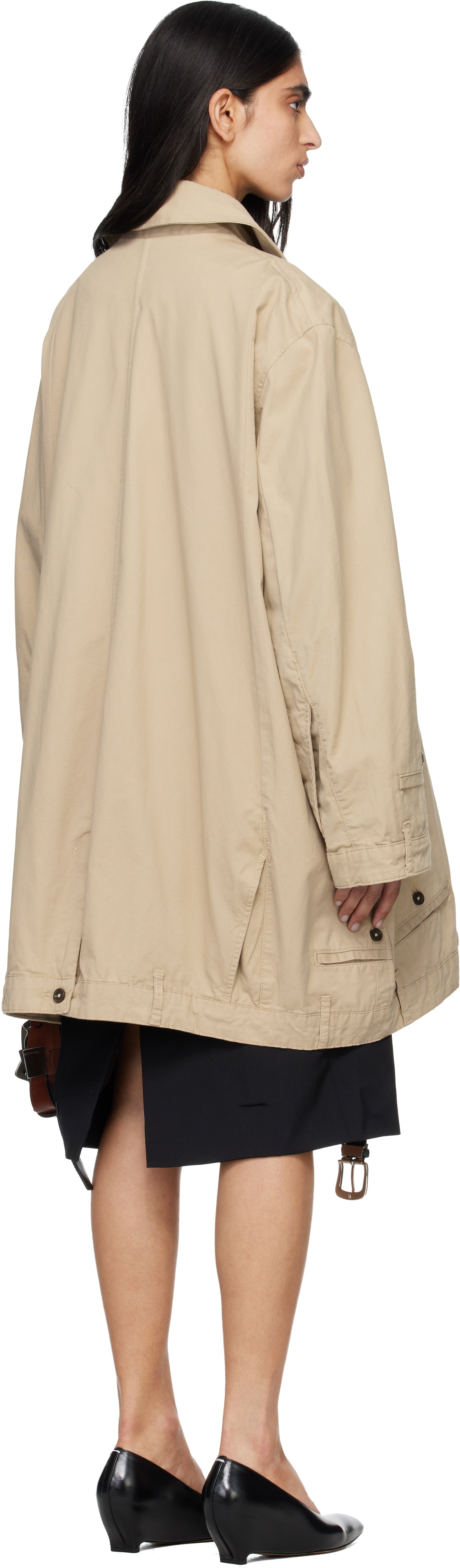 HODAKOVA Beige Upside Down Trench Coat