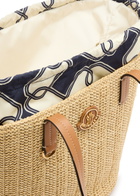 Moncler Hubba Small Raffia Tote - Beige - One Size