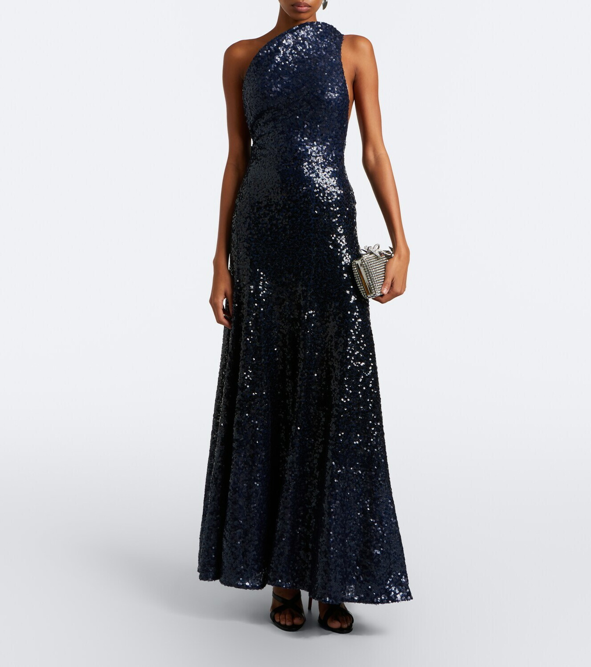 Christopher Esber Sequined one-shoulder open-back gown